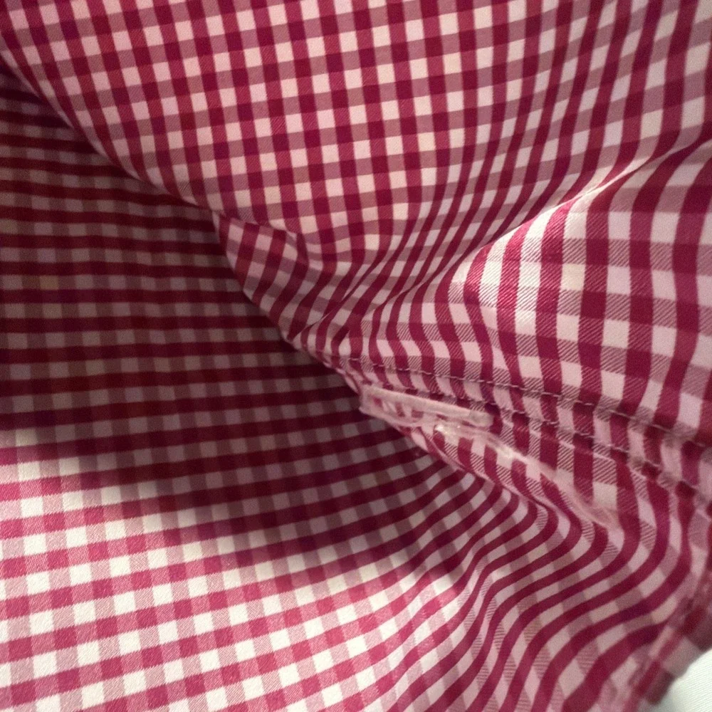 Polo Ralph‎ Lauren Mens Performance Gingham Button Up Shirt XL Red White Nylon